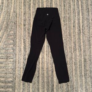 lululemon align 23” leggings size 0 in black (no pockets)